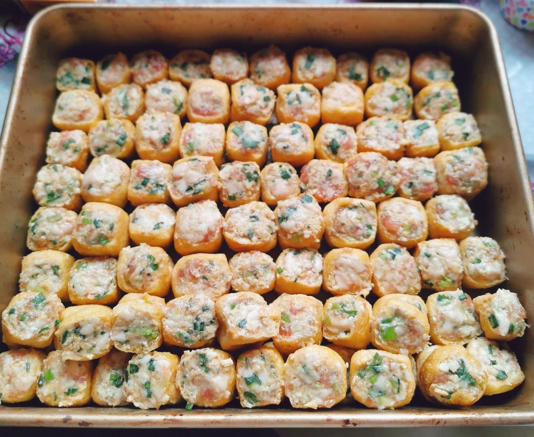 一端上桌就被秒光的时蔬肉沫酿油豆腐