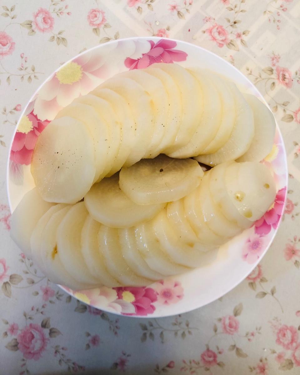 清蒸萝卜片