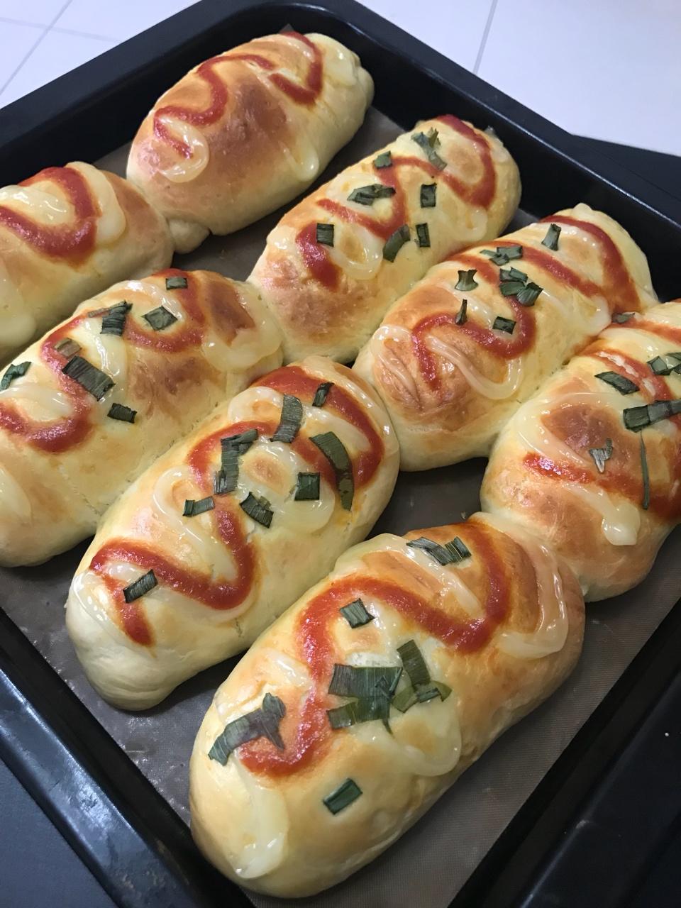 香葱芝士火腿面包  新手必修版