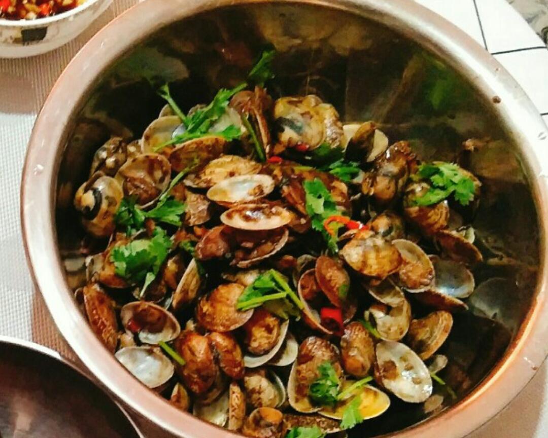辣炒花蛤的做法