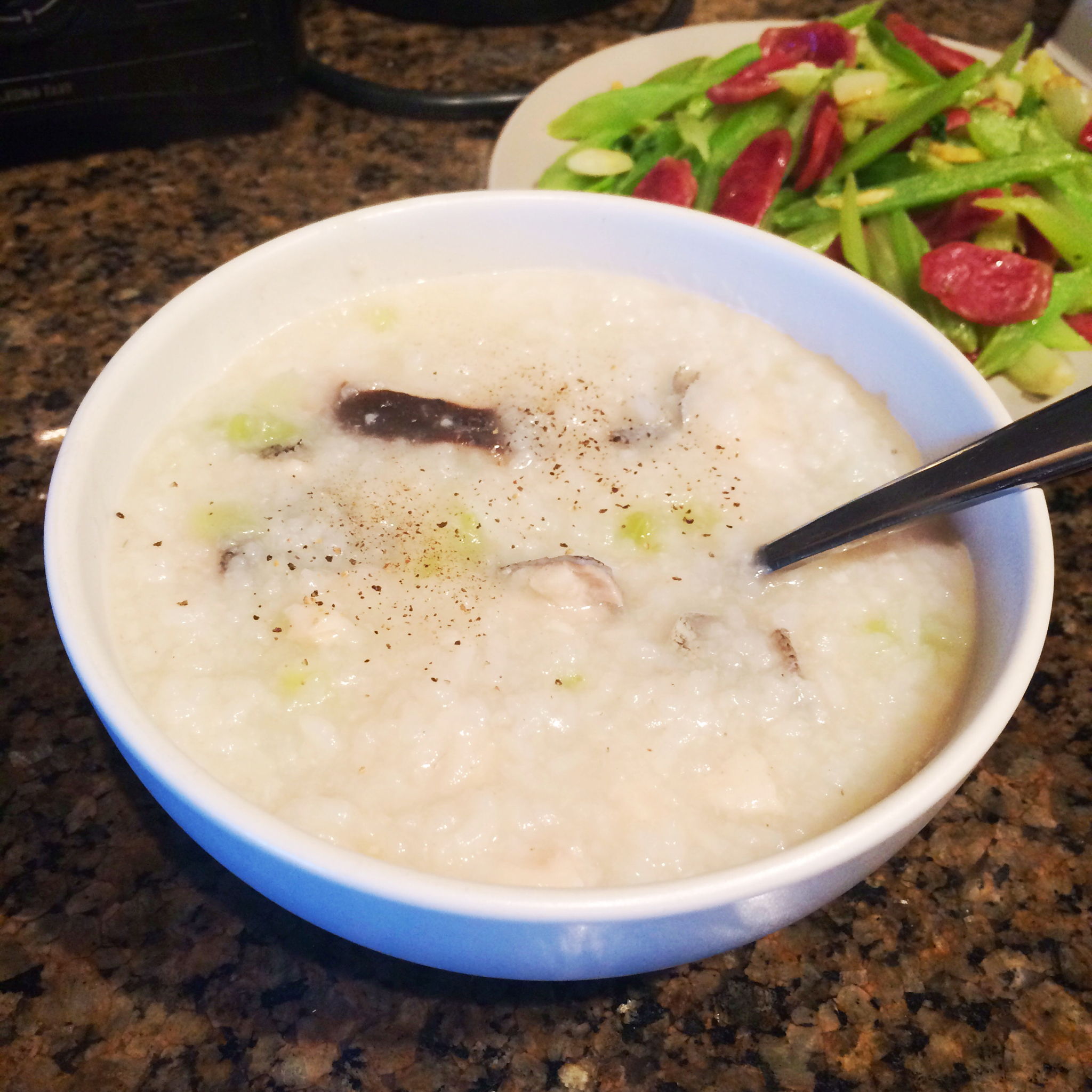 香菇鱼片粥
