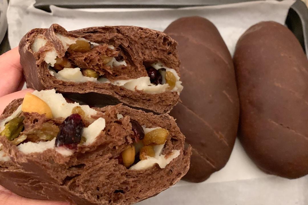 巧克力麻薯软欧包