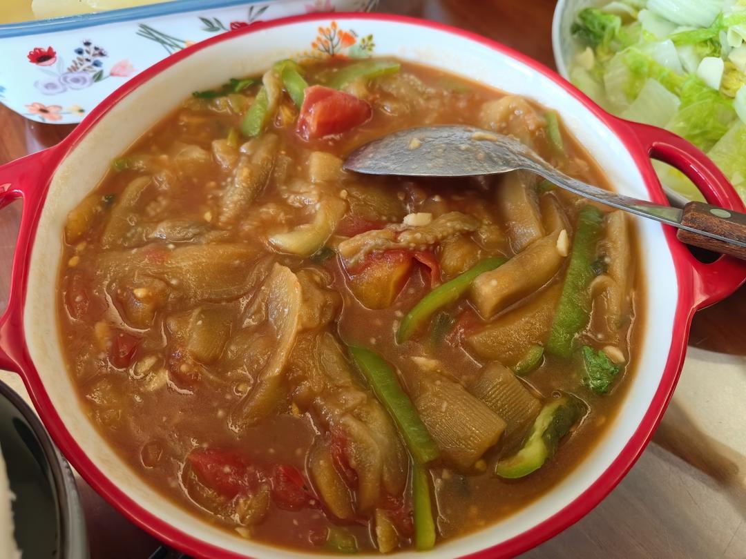 小美西红柿烧茄子