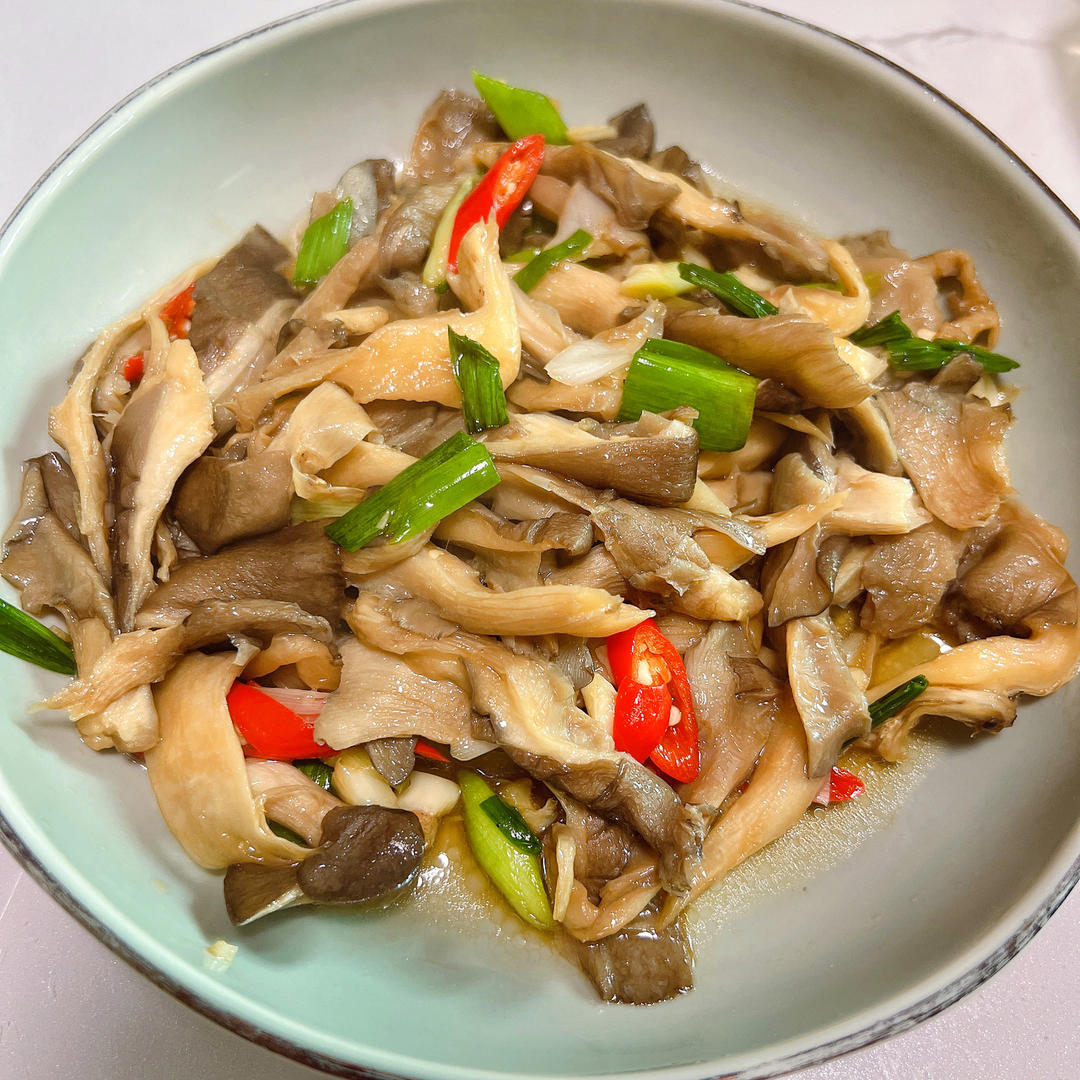 素炒平菇