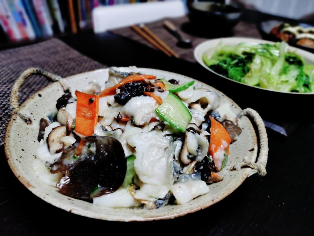传统鲁菜滑溜鱼片