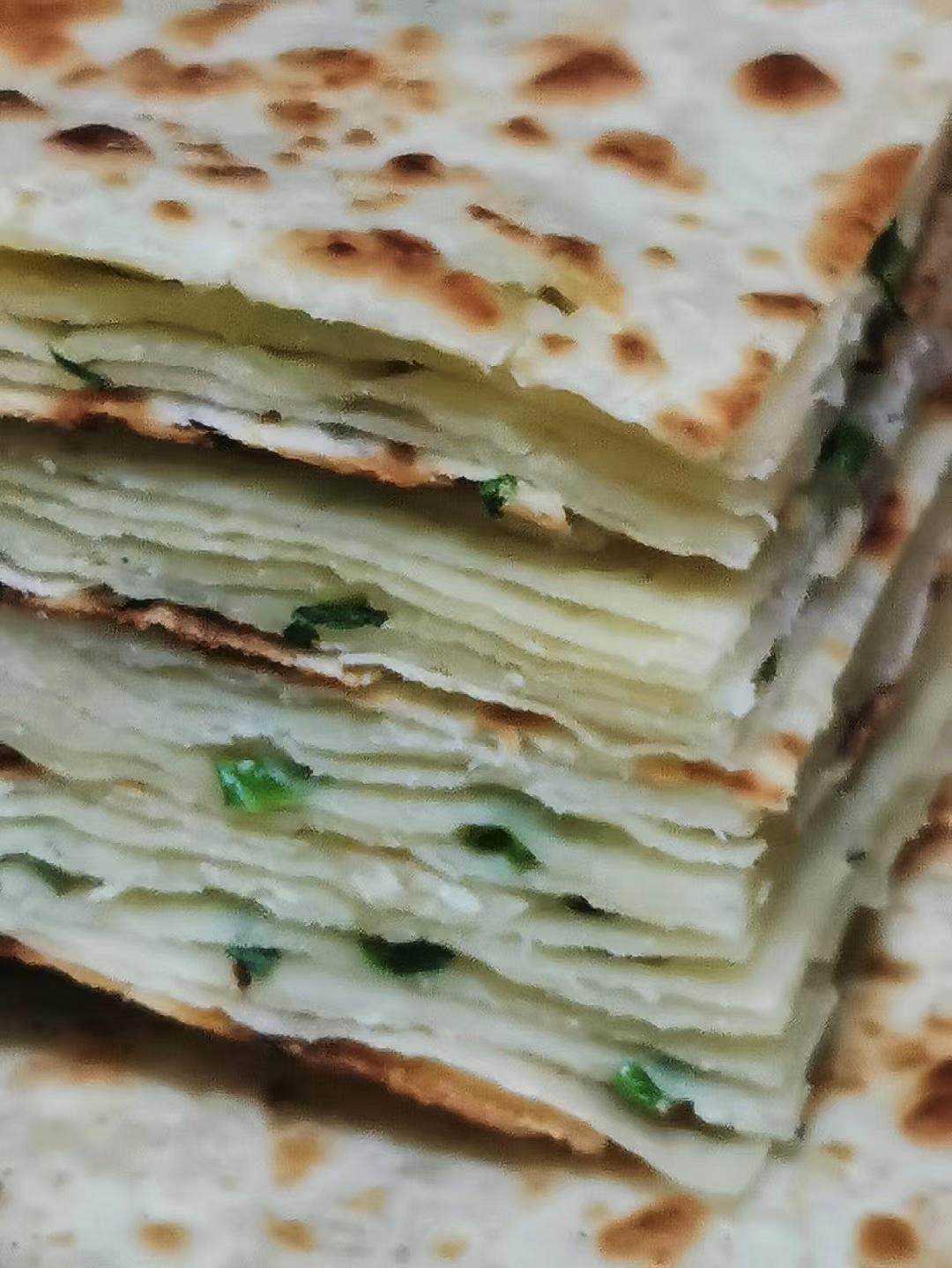层次分明薄如蝉翼的家常基础烙饼