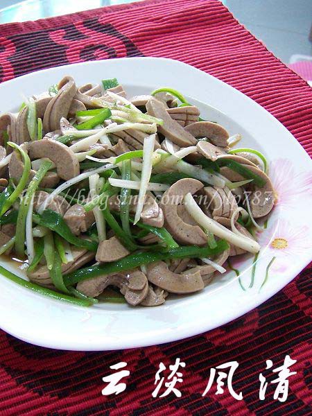 凉拌腰片的做法