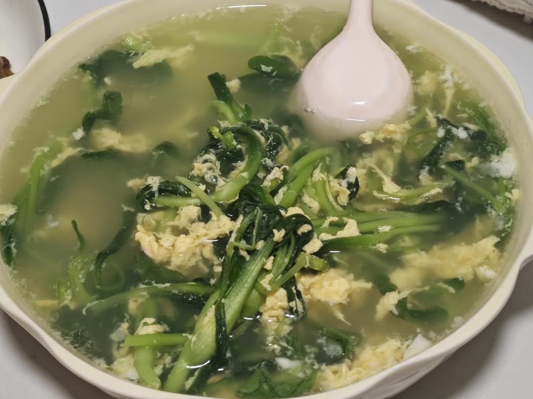 鸡毛菜蛋汤