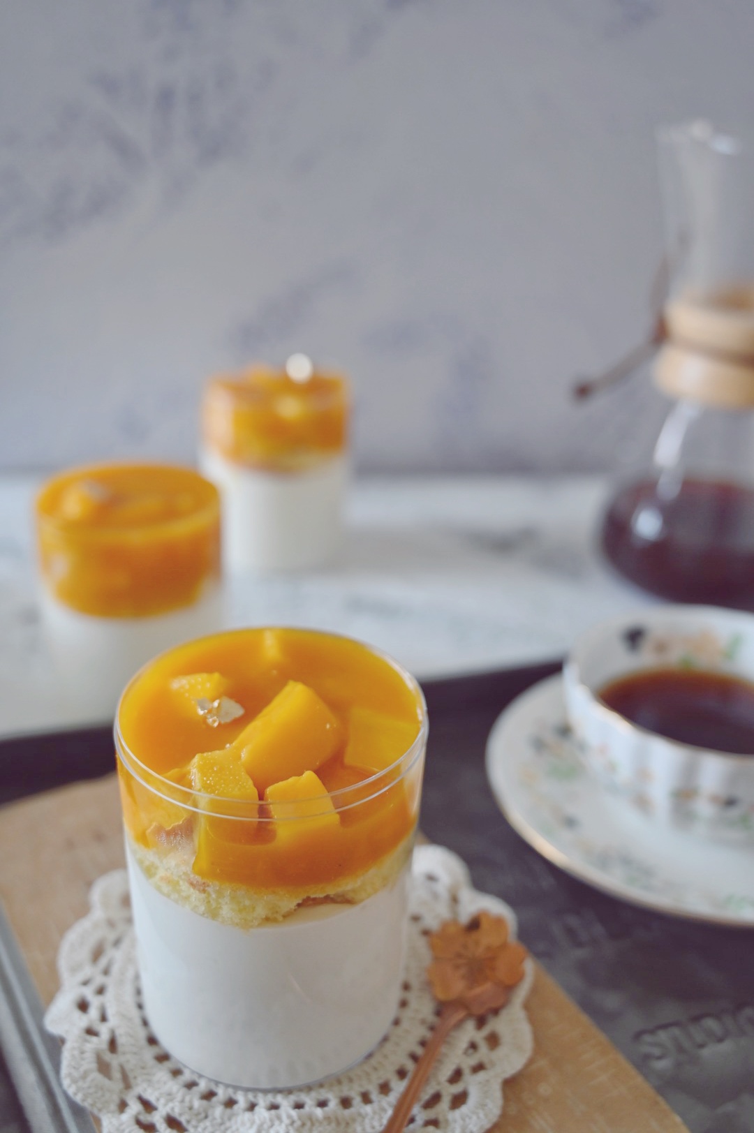 夏日椰浆芒果杯子蛋糕