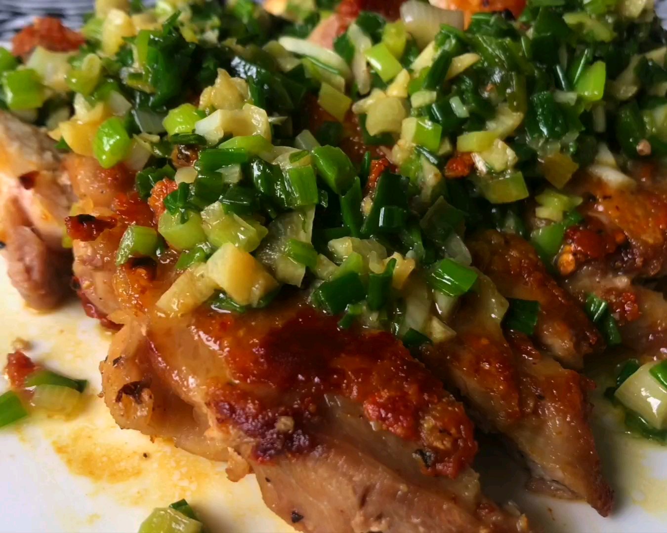 「脆皮葱油鸡扒」零0油煎鸡扒！脆皮美味！制作简单！