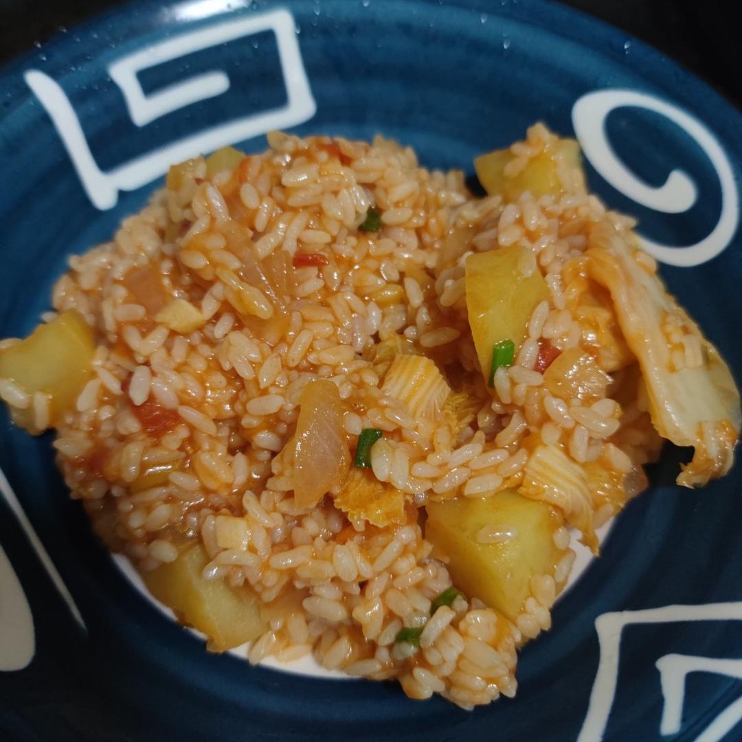 超级简单的西红柿烩饭