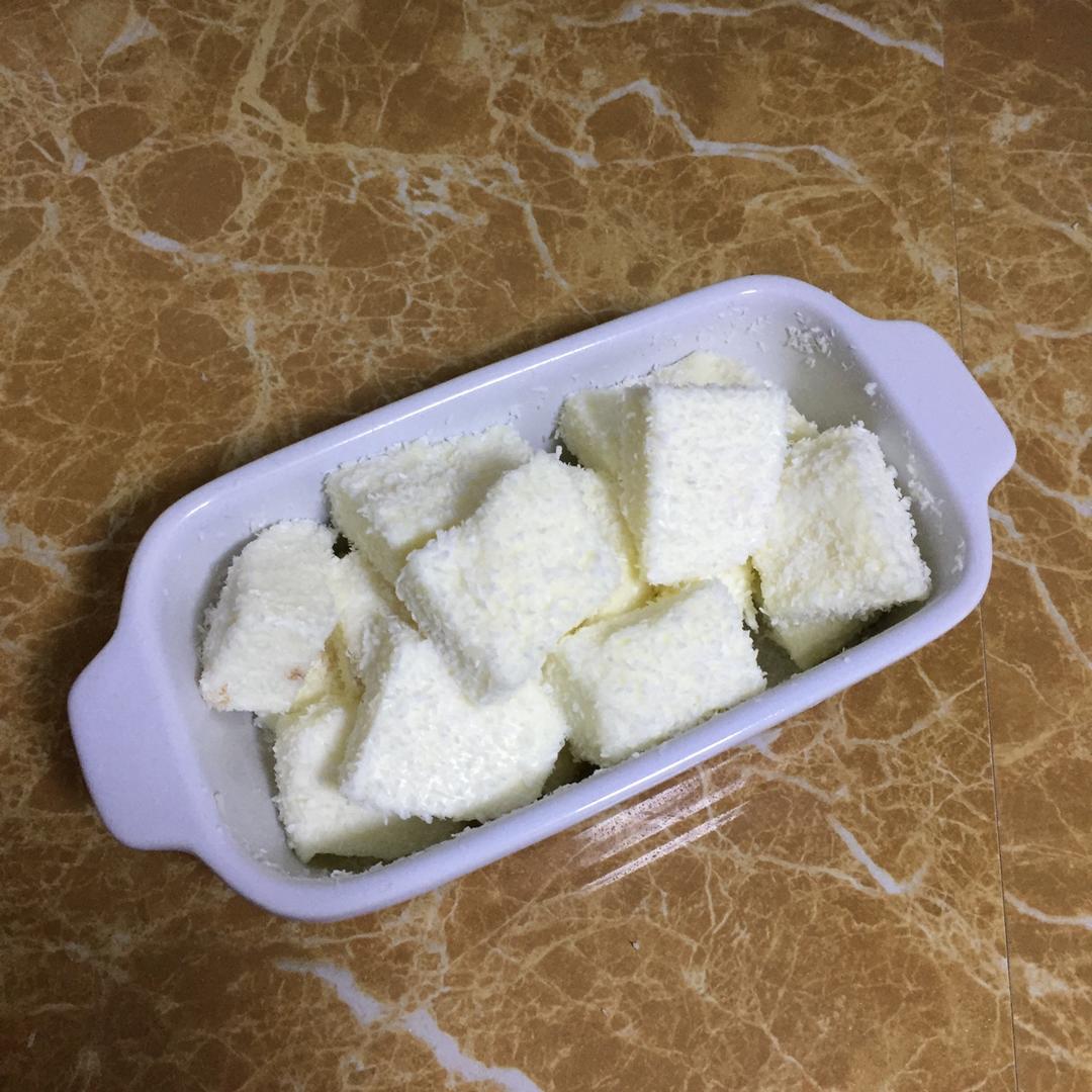 椰丝牛奶小方--椰浆版