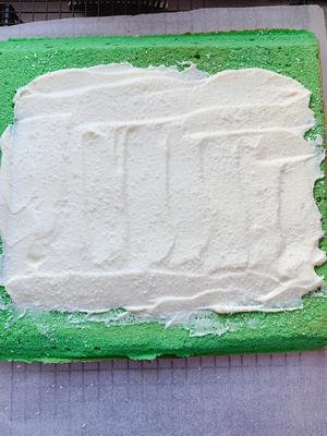 椰浆斑斓蛋糕卷的做法 步骤8