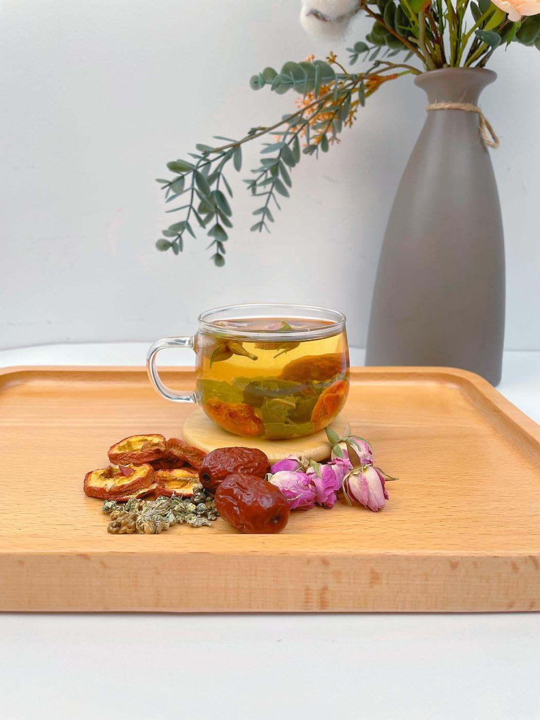 荷叶山楂茶