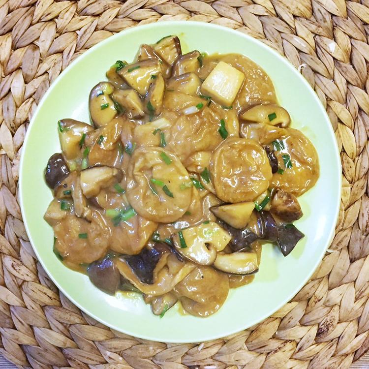 香菇烧面筋