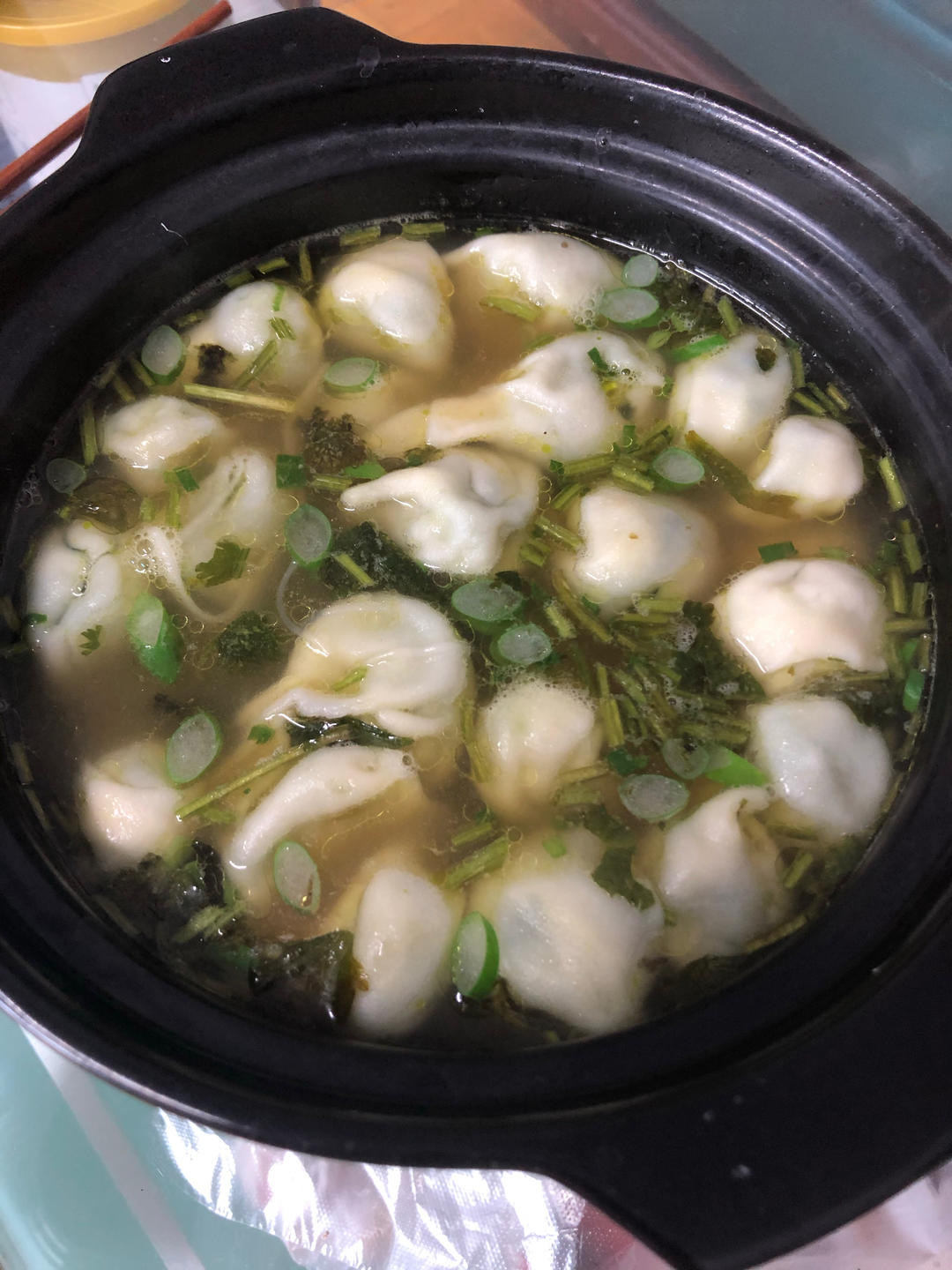 虾爬子韭菜馄饨