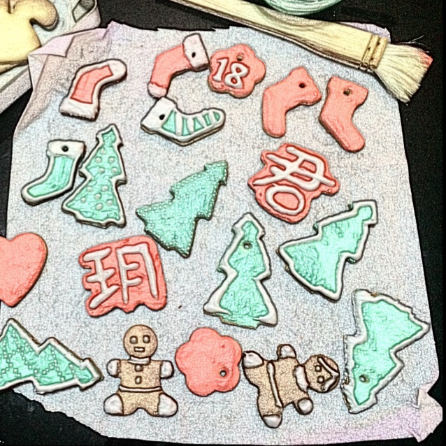 圣诞雪花姜饼