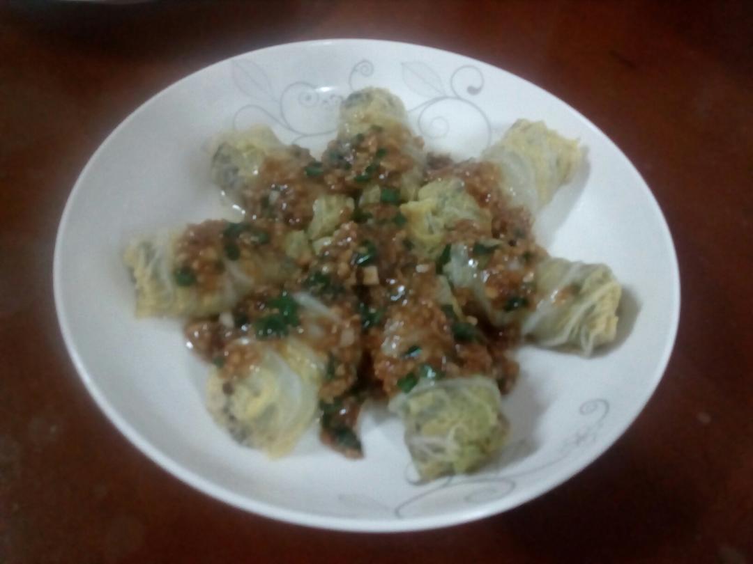肉酿白菜卷