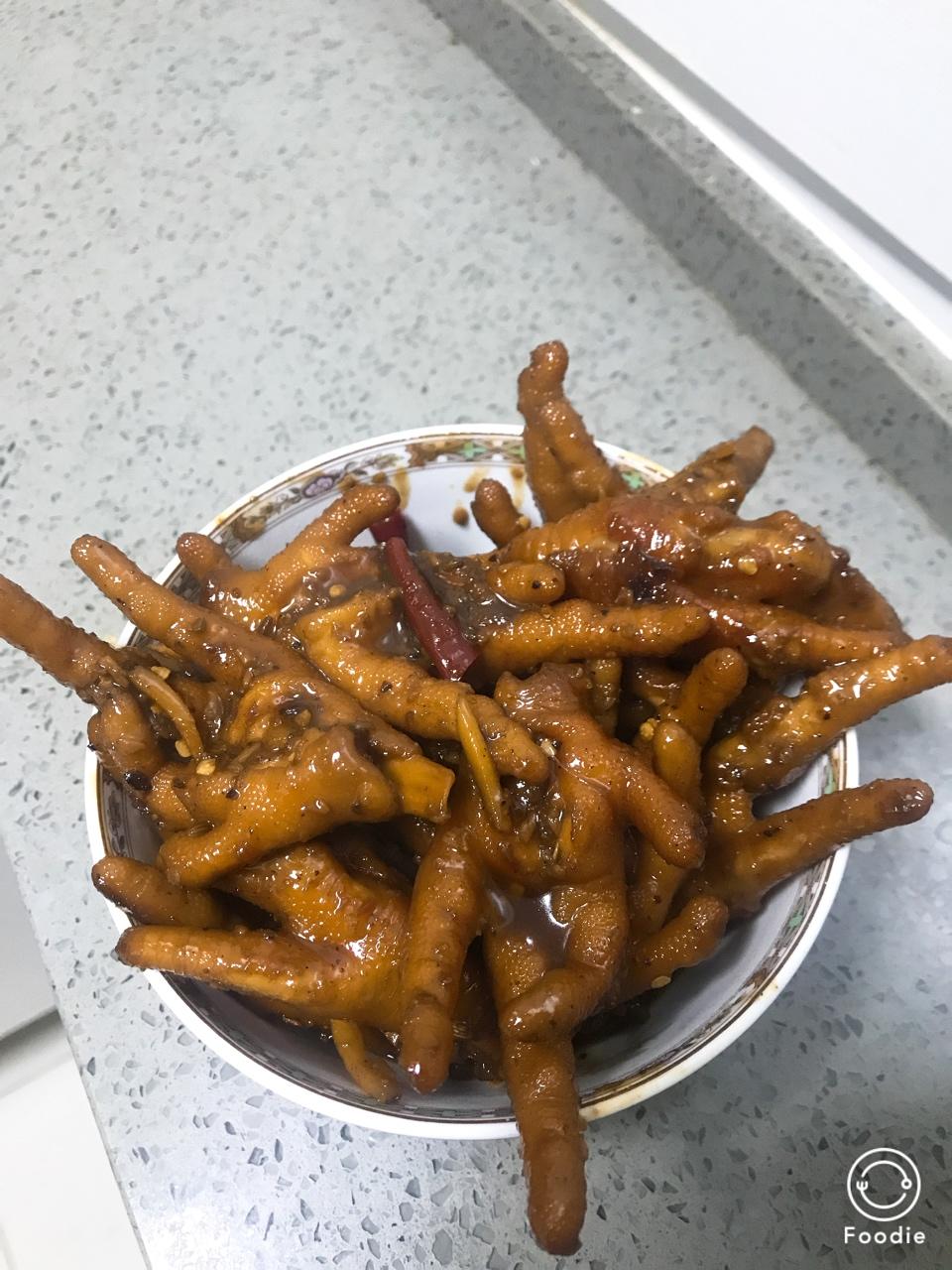 香辣烧鸡爪
