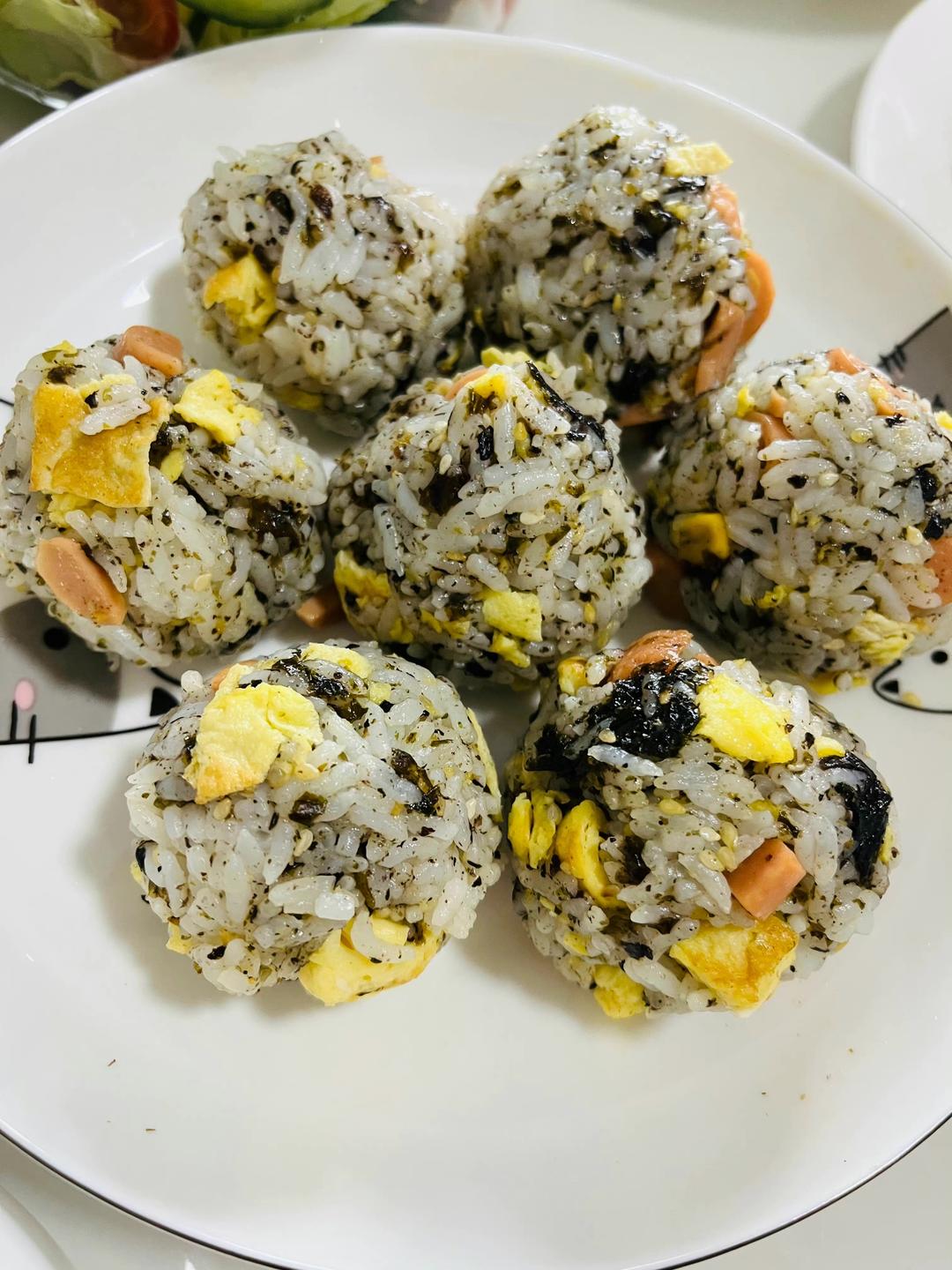 海苔饭团的做法