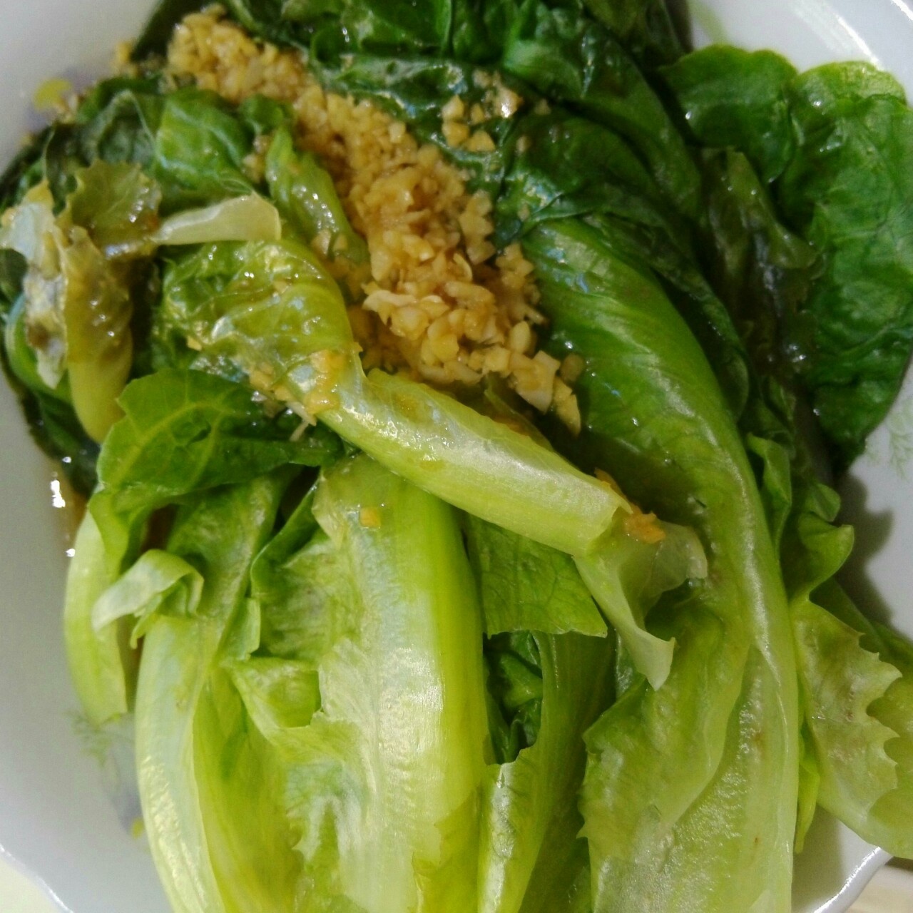 白灼西生菜