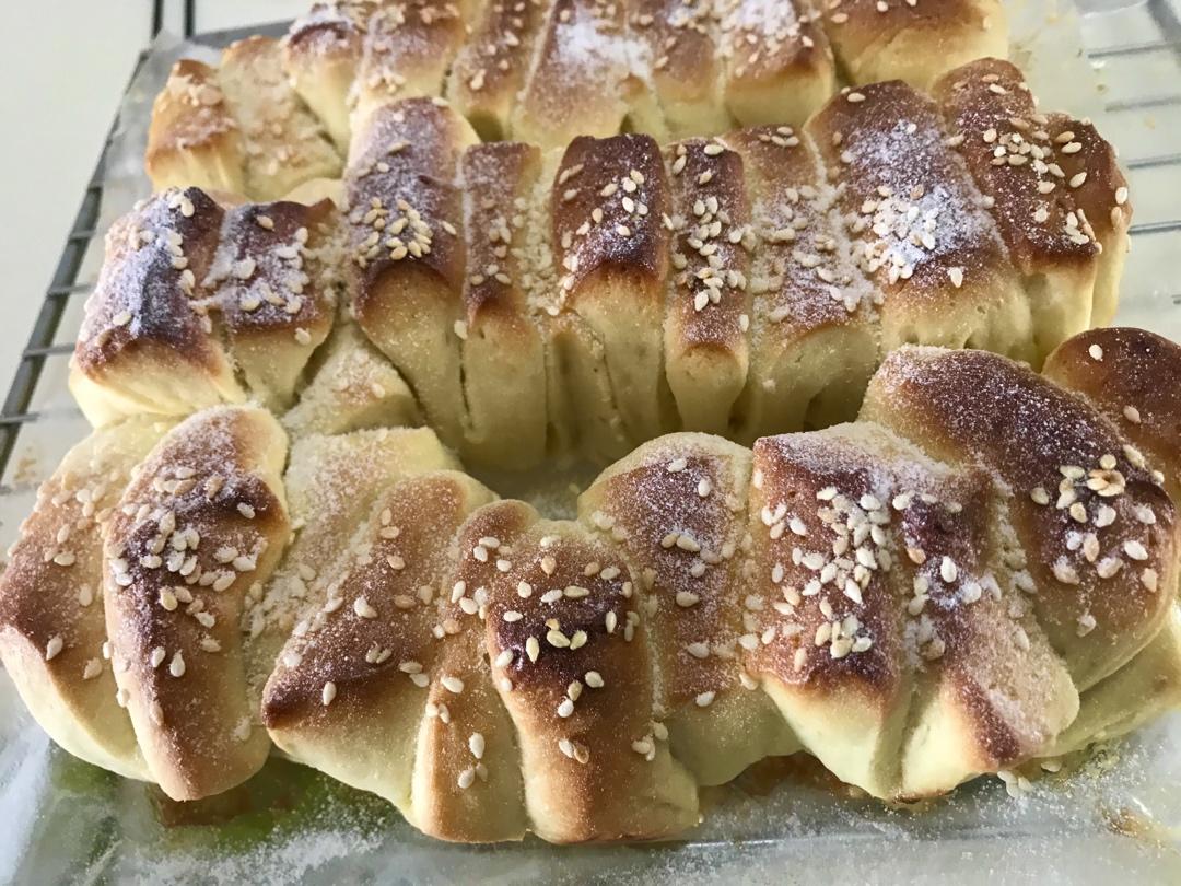 日式炼乳奶油面包(⑉• •⑉)‥♡超软超香