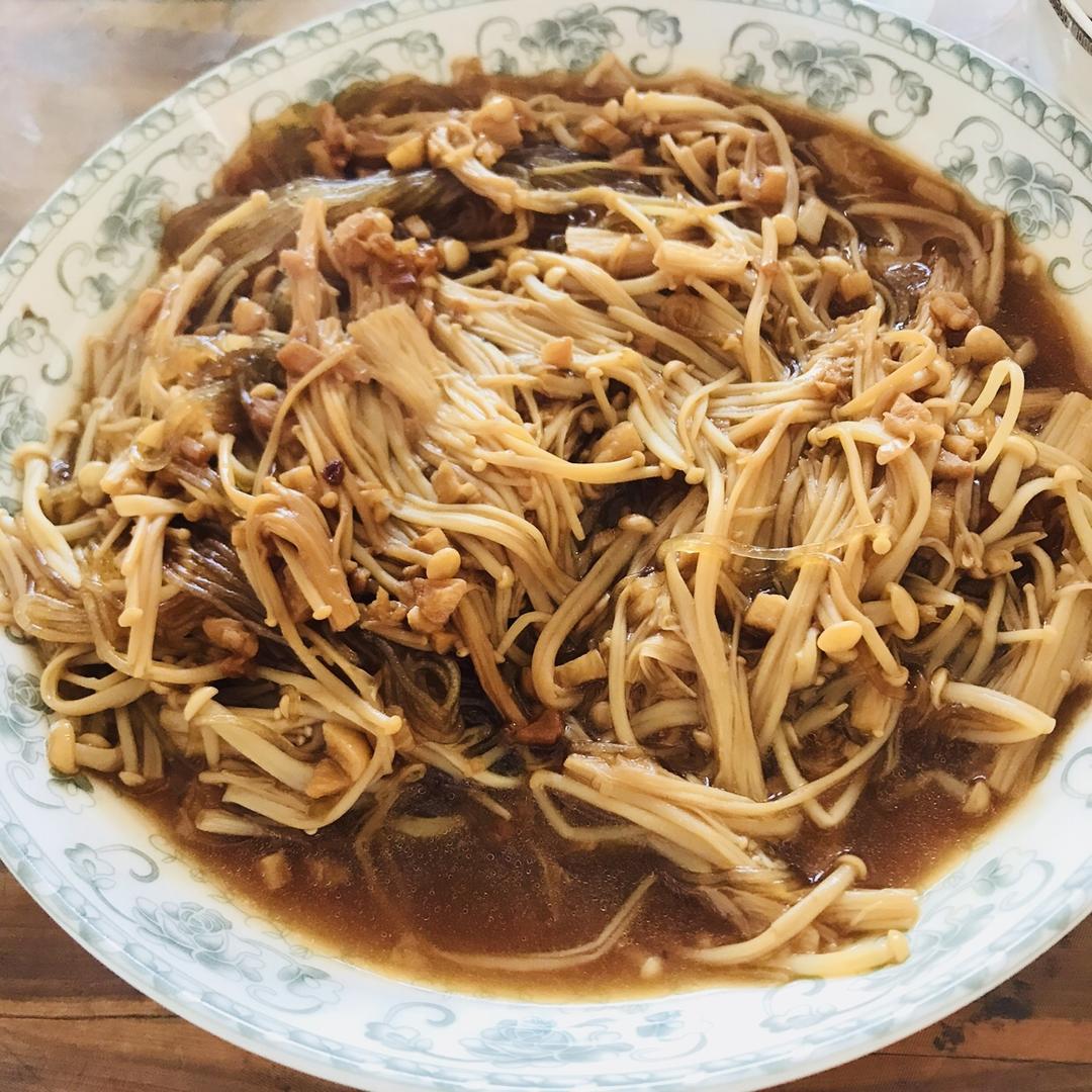 蒜蓉蒸金针菇