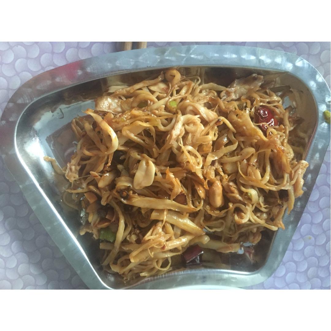 干煸手撕杏鲍菇