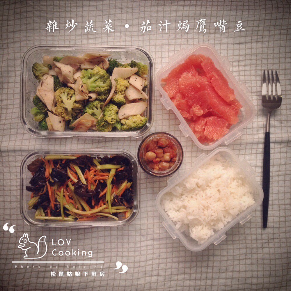 杏鲍菇炒西兰花