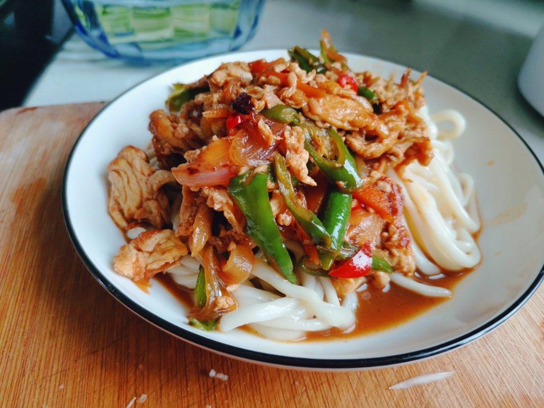 青椒肉丝面