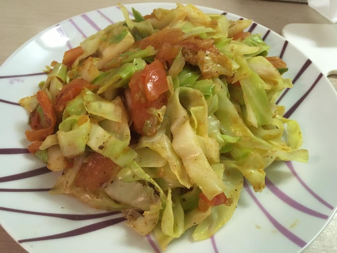 番茄圆白菜（包菜）丝