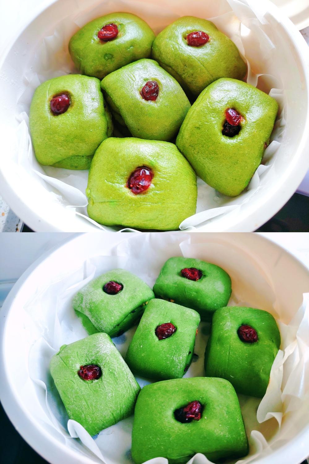 菠菜大枣蔓越莓馒头