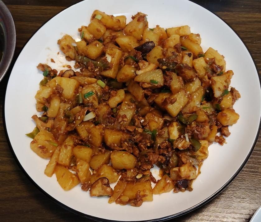 ㊙️香菇土豆肉沫拌饭❗️比外卖还好吃