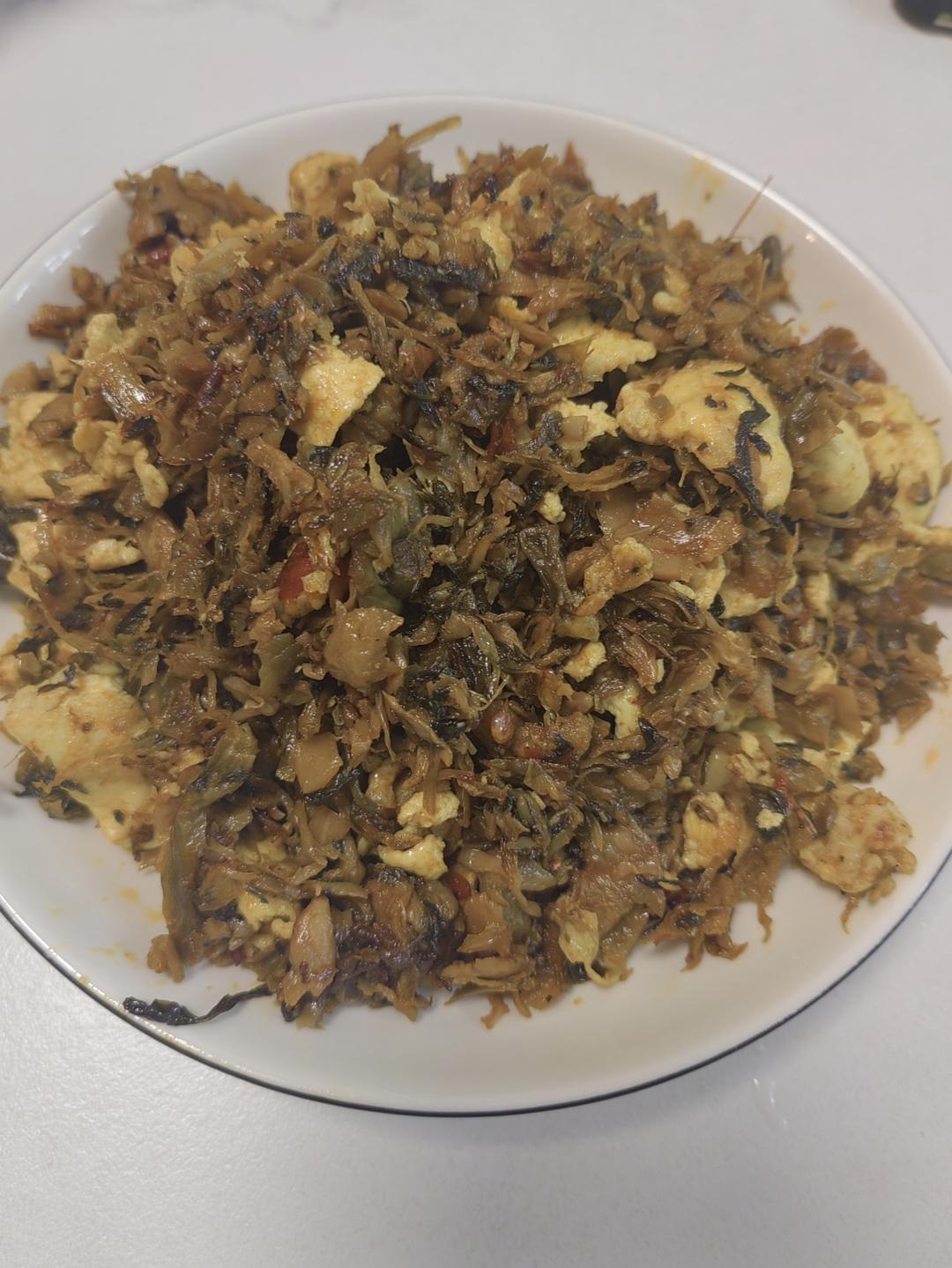 鸡蛋炒外婆菜(下饭菜)