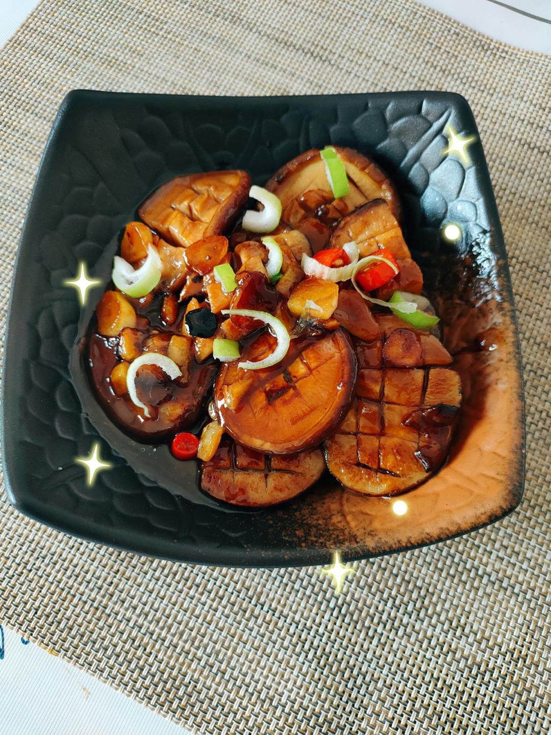 鲜嫩多汁，比鲍鱼还好吃红烧香菇