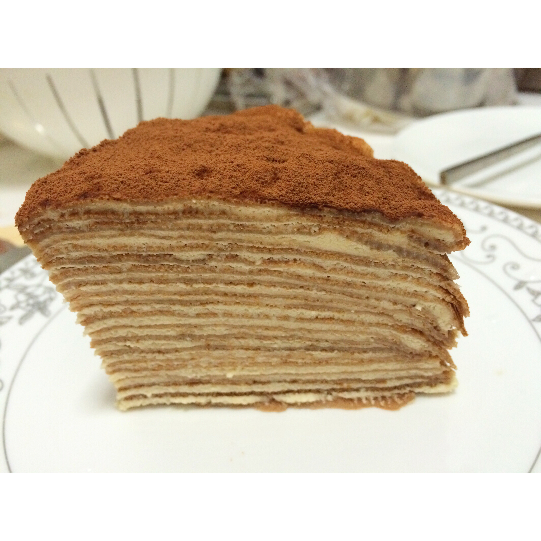 巧克力千层可丽饼