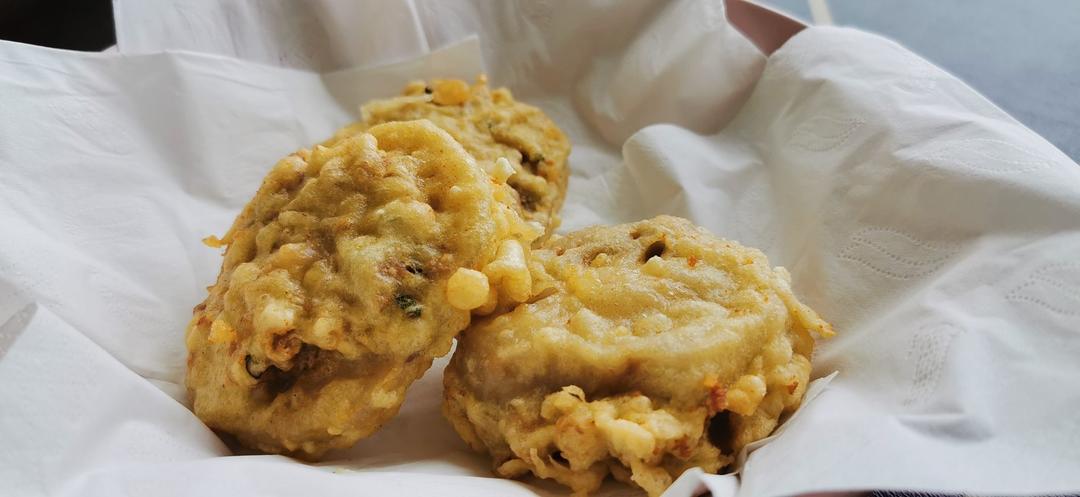 香炸夹肉藕饼