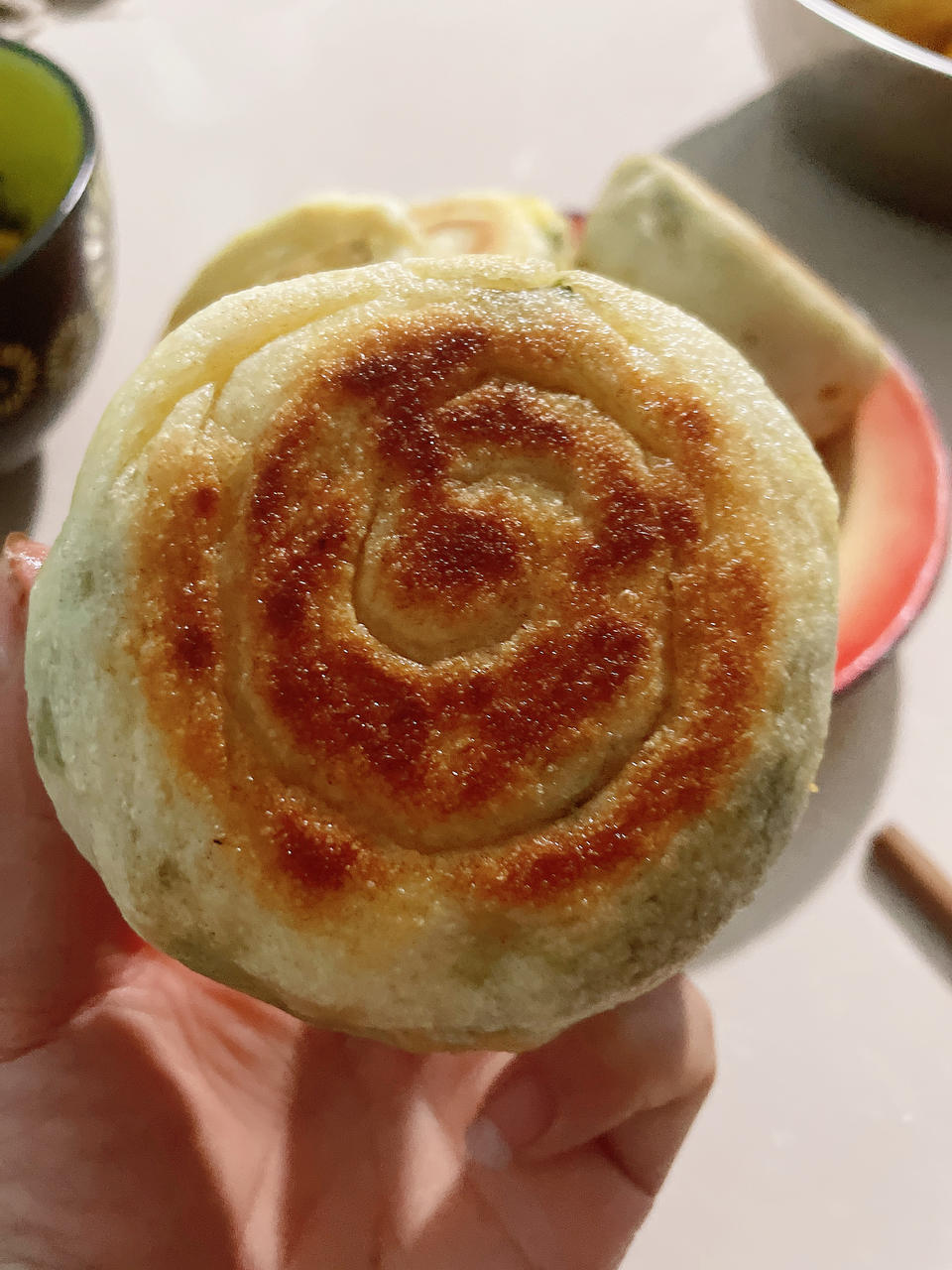 薄皮大馅韭菜鸡蛋饼