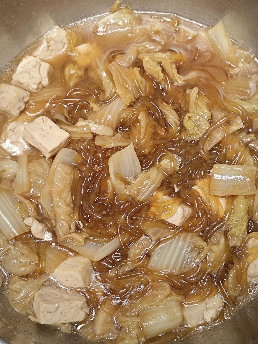 白菜豆腐炖粉条