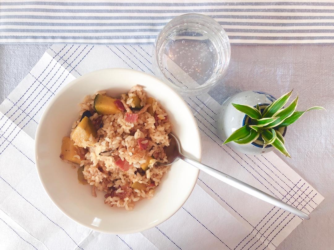 美味到不行的南瓜饭