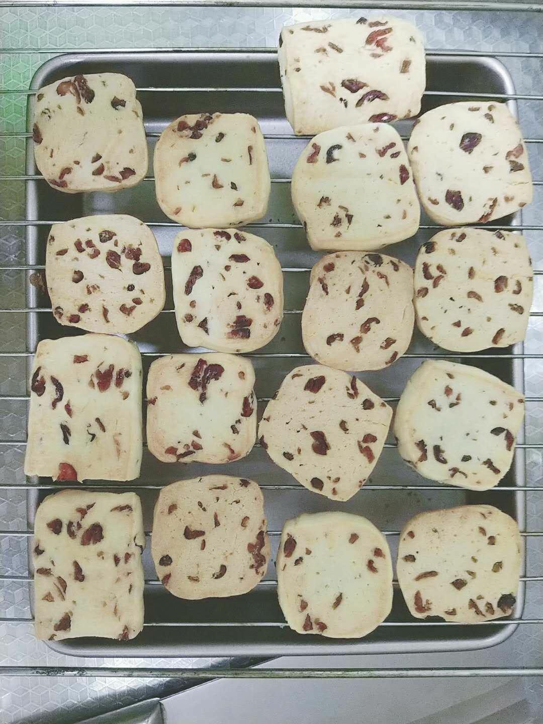 低糖少油版蔓越莓饼干