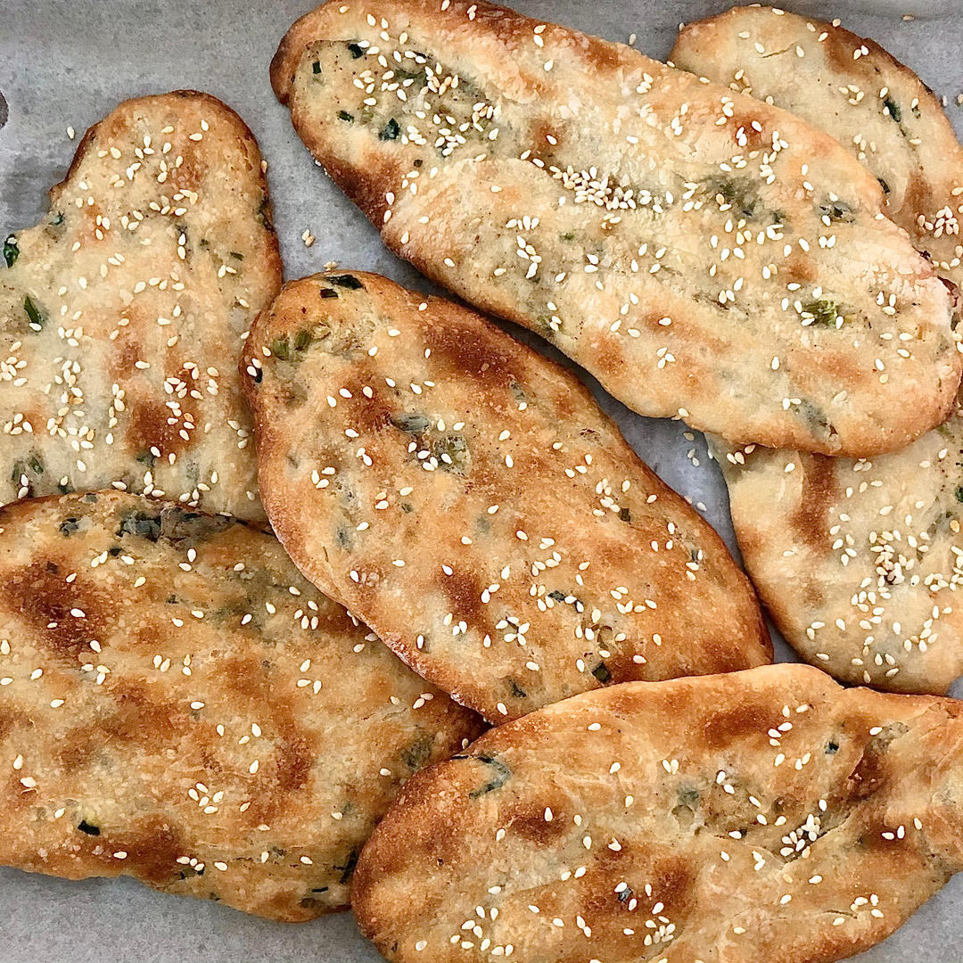 椒盐香葱烧饼