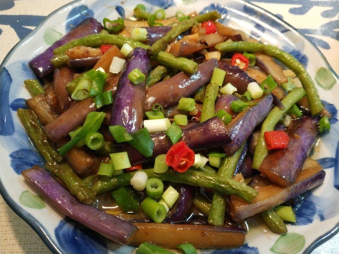 下饭好搭档—茄子炒豆角
