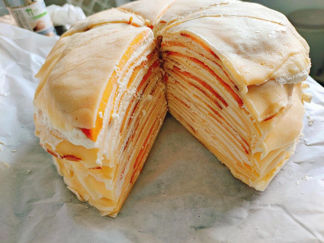 芒果千层蛋糕，100%成功告别煎皮无能