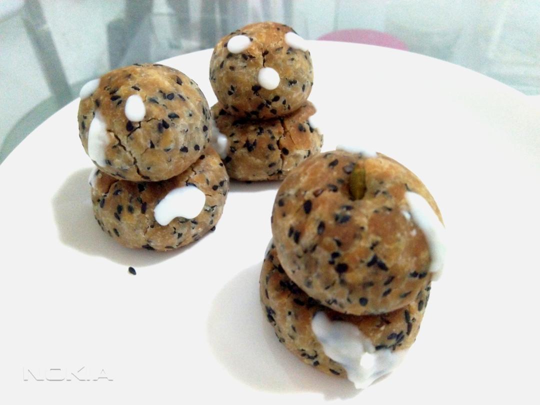 椒盐芝麻球小鸡