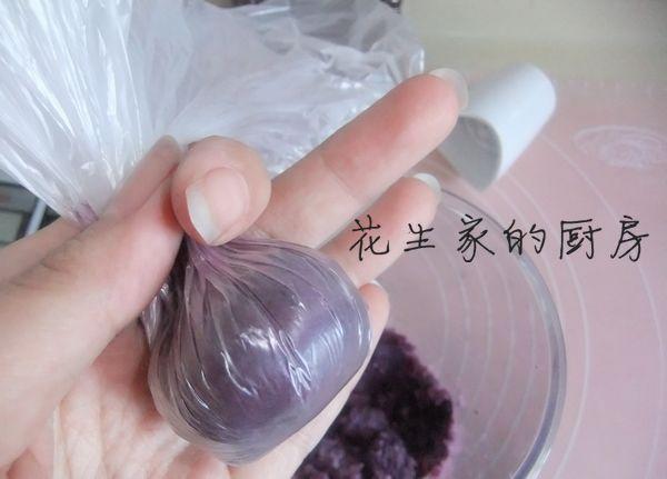 紫薯蜜豆茶巾绞的做法 步骤6