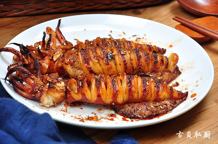 空气炸锅烤鱿鱼