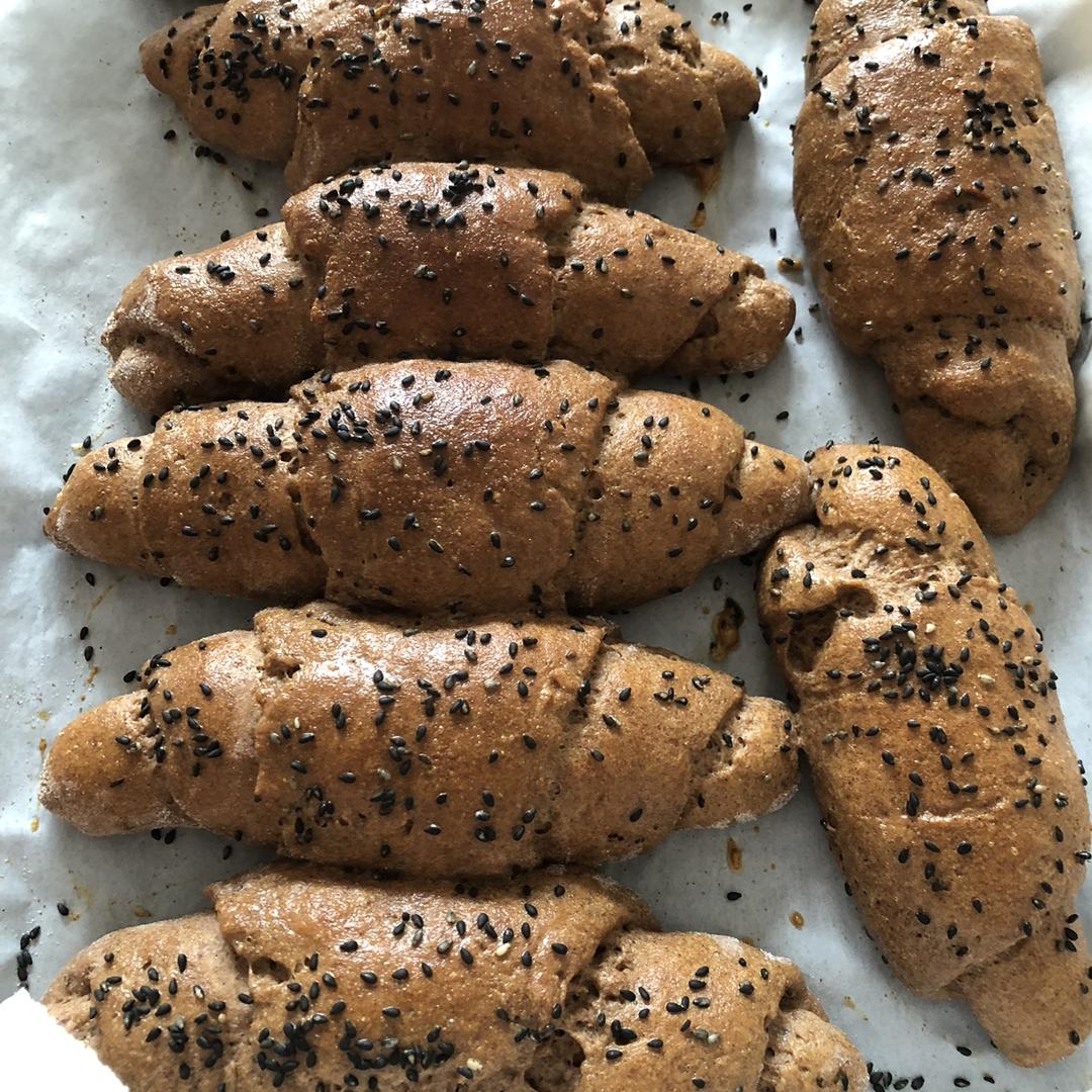 无糖全麦牛角包