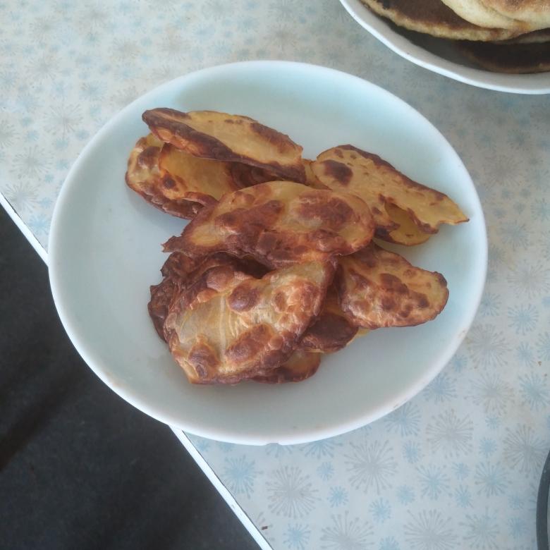 不算成功但足以解馋的“炸薯片”【无油素食】