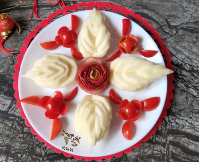 花开富贵-平平安安🍎【花式切苹果】的做法